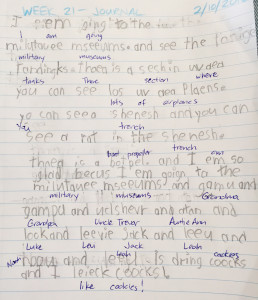 Week 21 - LA 1 - Gabe Journal Entry Translation
